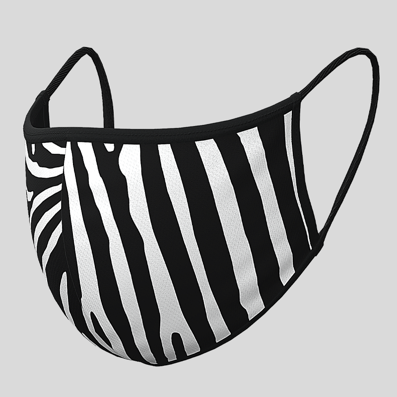 Fashion Textil-Gesichtsmaske Zebra